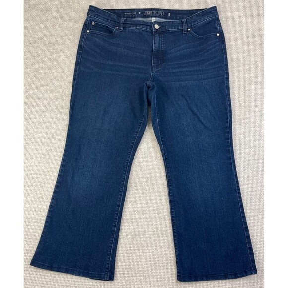 Jennier Lopez Bootcut Jeans Women's Size 16WS Stretch Blue Denim Mid Rise - Picture 1 of 11